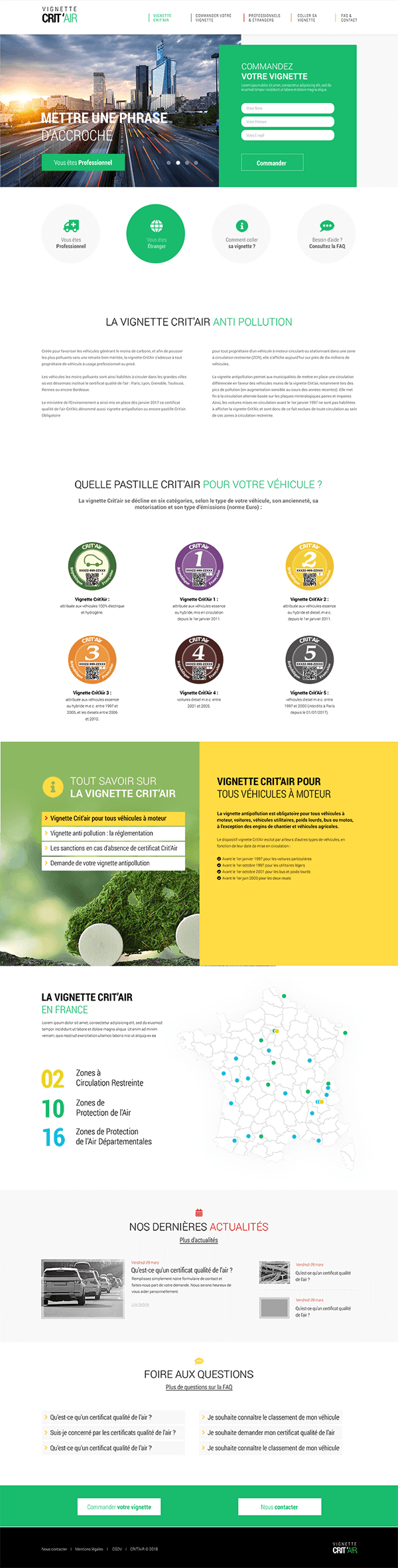 Screenshot page complete Crit'air