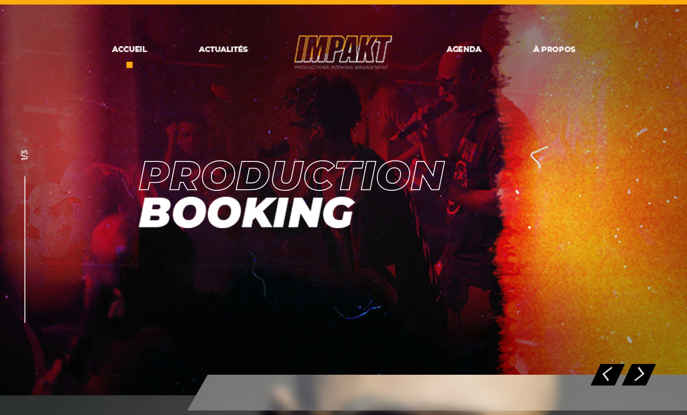  Screenshot site web Impakt production