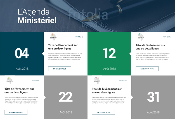 agenda du site web mpmepe