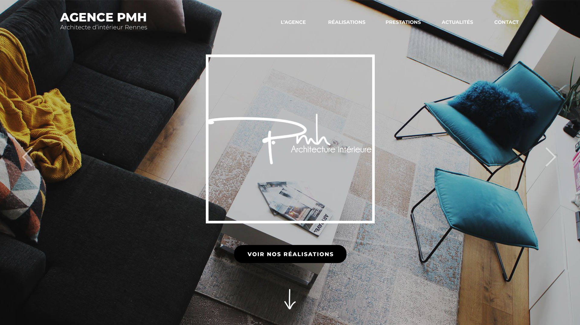  Screenshot site web PMH Architectes